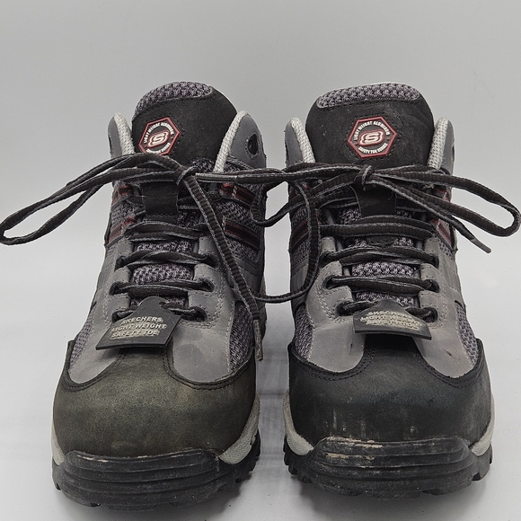 Skechers Women's Size 7.5 Lightweight Safety Toe Work Shoe Aluminum Black - Picture 9 of 15